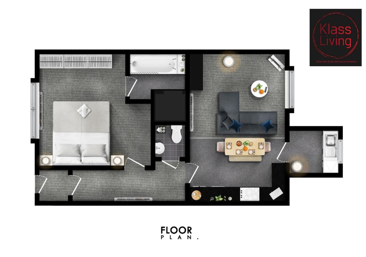 One Bedroom Apartment By Klass Living Serviced Accommodation Bellshill - Elmbank Street Apartment Экстерьер фото